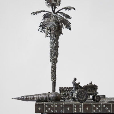 Game Board Bronze Sculpture by Michael Bishop