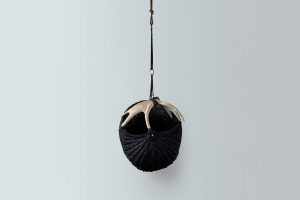 Hanging Shed Moose Antler Basket A1