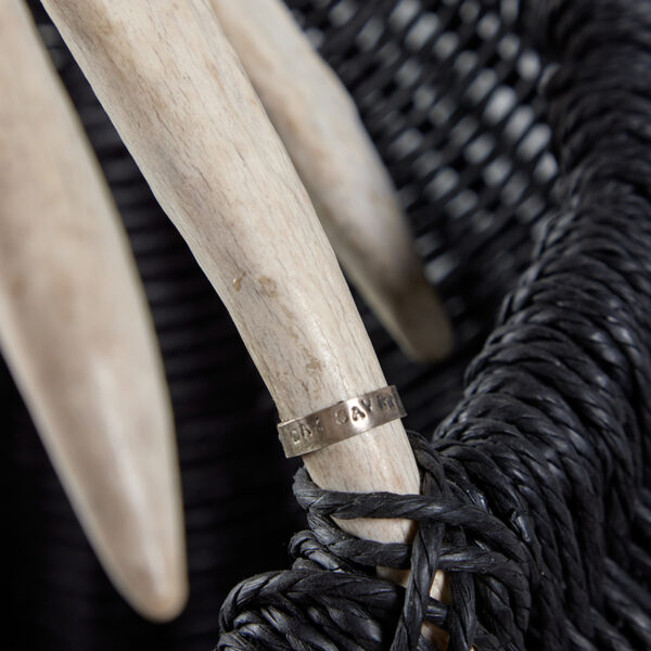 Hanging Shed Moose Antler Basket A1