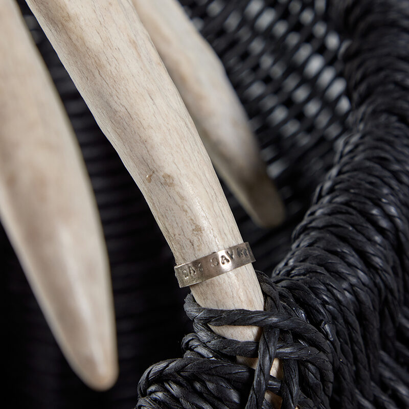 Hanging Shed Moose Antler Basket A1