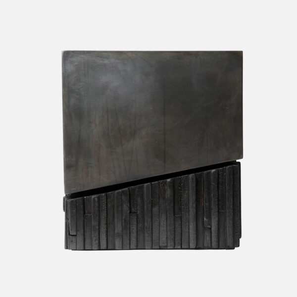 Charred Wood Side Table