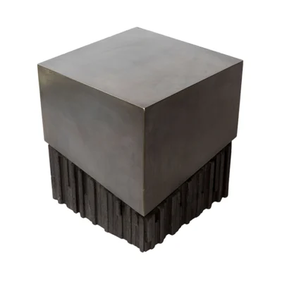 Charred Wood Side Table