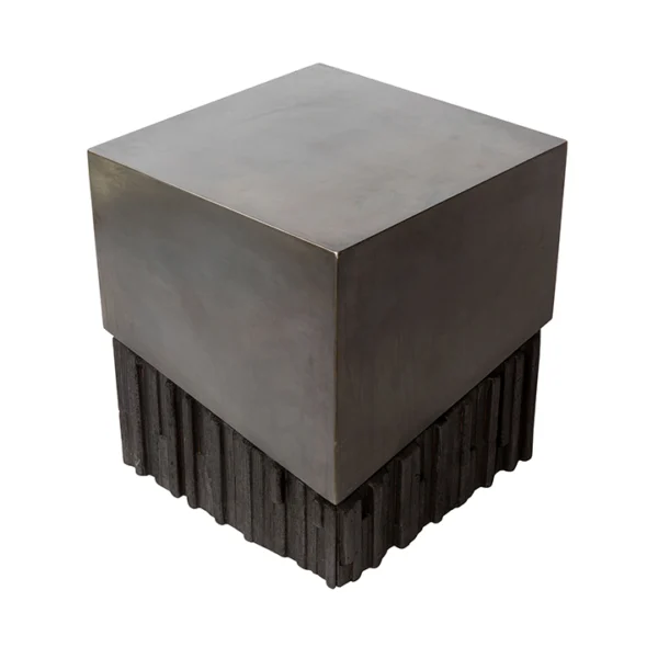 Charred Wood Side Table