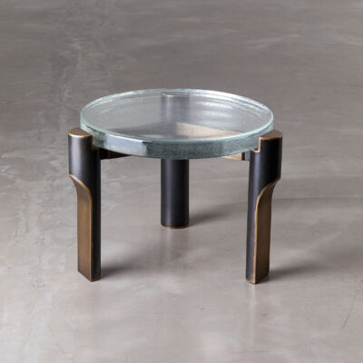 Denarii Side Table 22” - Glass Top