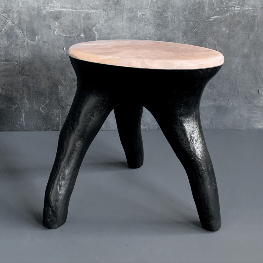 Kavrn Stool – Black Concrete #7