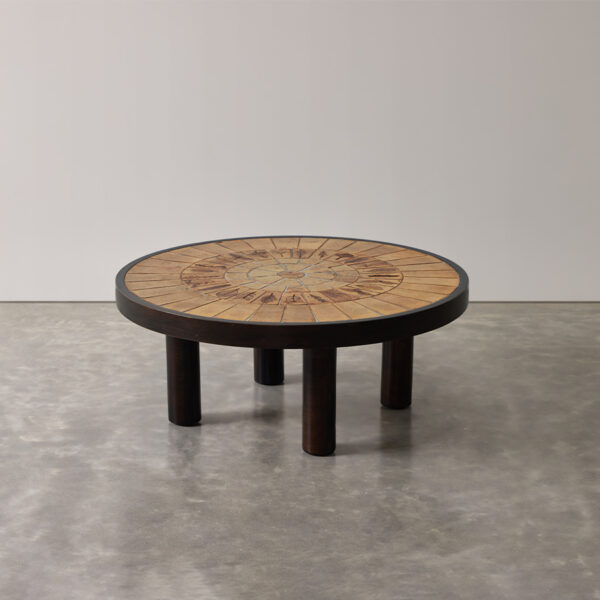 Roger Capron Low Round Cocktail Table No.3