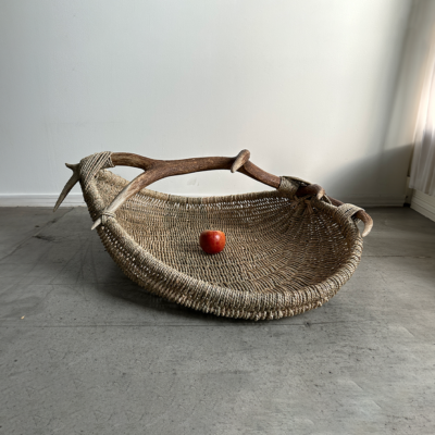 Shed Elk Antler Basket