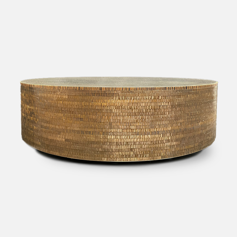 Brass Mosaic Cocktail Table