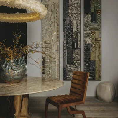 Framed Tiled Artwork – in Green