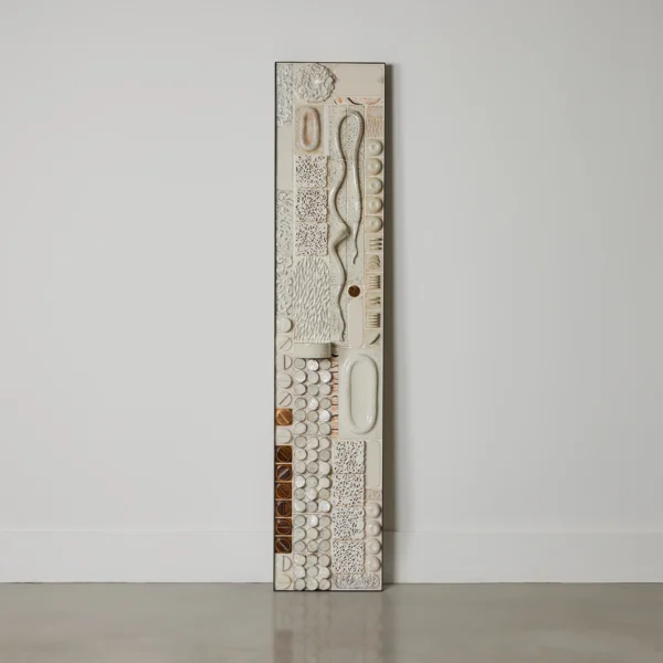 Framed Tiled Artwork – in White