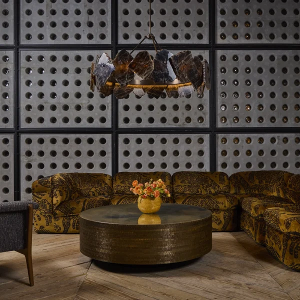 Brass Mosaic Cocktail Table