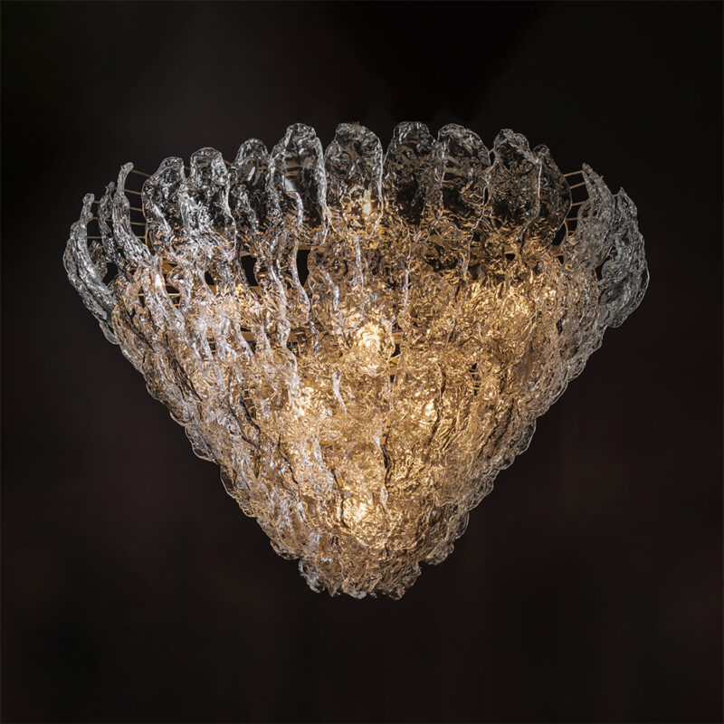 Foglia Chandelier by Mazzega