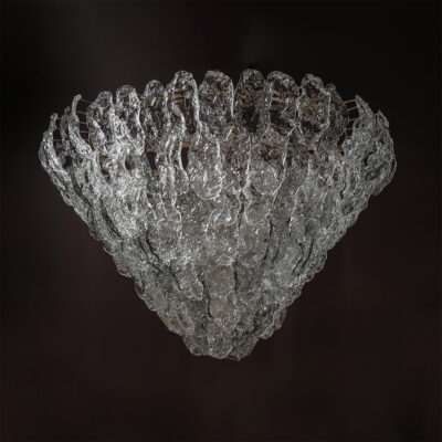 Foglia Chandelier by Mazzega