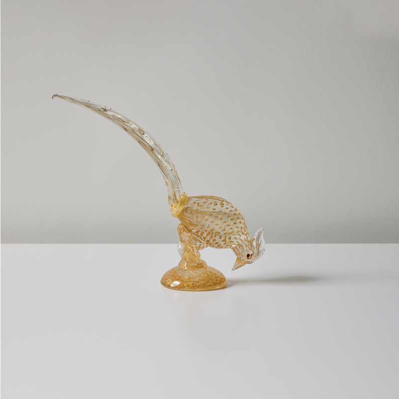 Glass Bird By Barovier&Toso