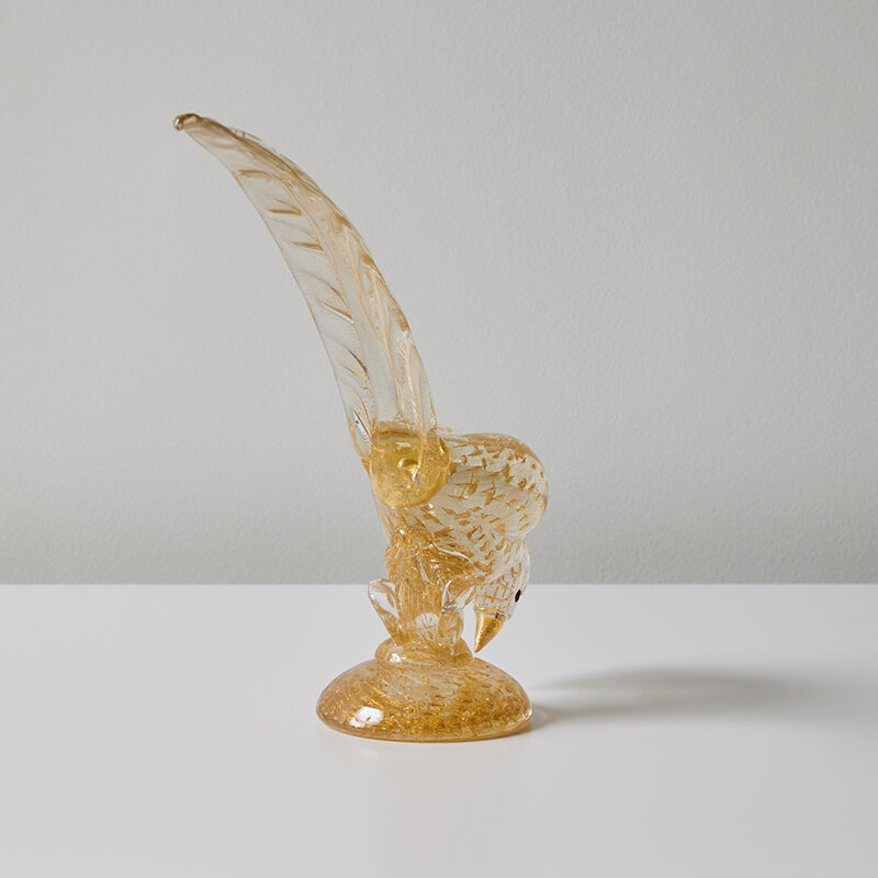 Glass Bird By Barovier&Toso