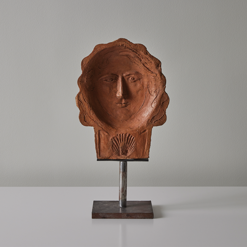 Pablo Head Terra Cotta Sculpture by Ivan Terestchenko