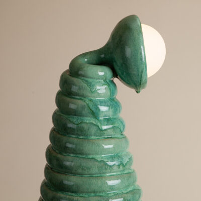 Large Globe Top Spring Lamp