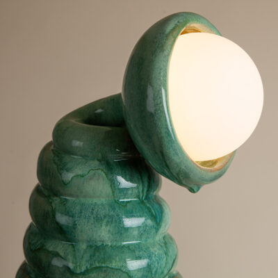 Large Globe Top Spring Lamp