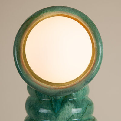 Large Globe Top Spring Lamp