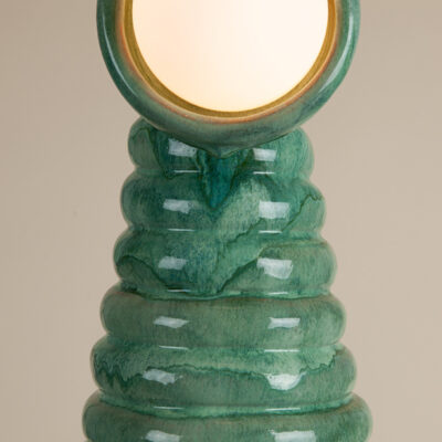 Large Globe Top Spring Lamp