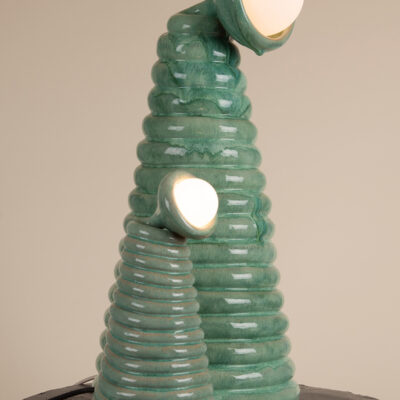 Large Globe Top Spring Lamp