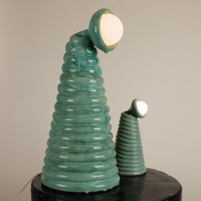 Large Globe Top Spring Lamp