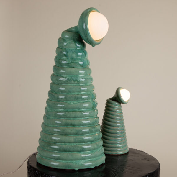 Large Globe Top Spring Lamp