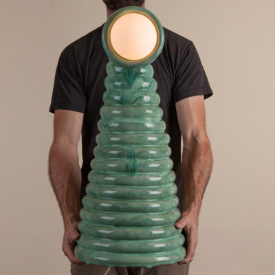 Large Globe Top Spring Lamp