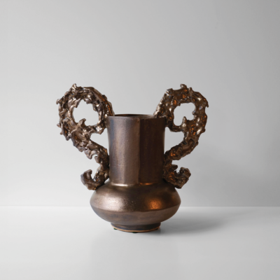 Low Boule with Decorative Handles