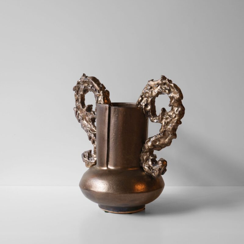 Low Boule with Decorative Handles