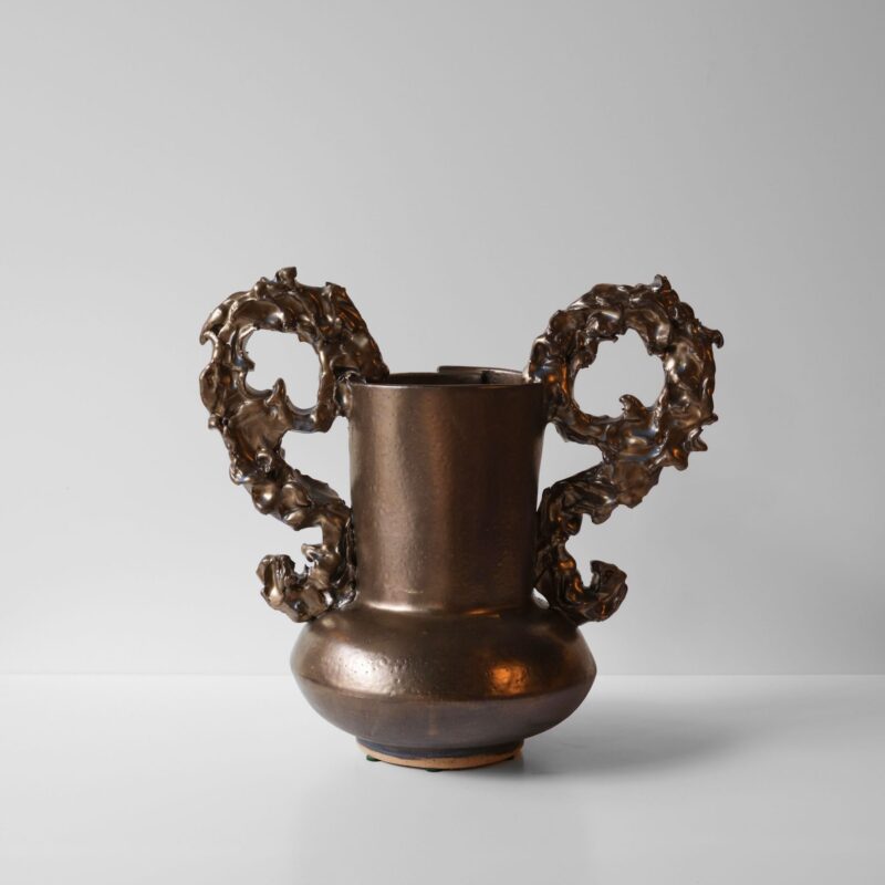 Low Boule with Decorative Handles