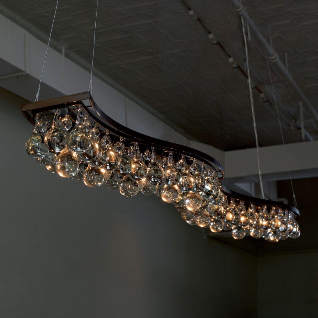 Arctic Pear Chandelier – Double Wave (200 cm)
