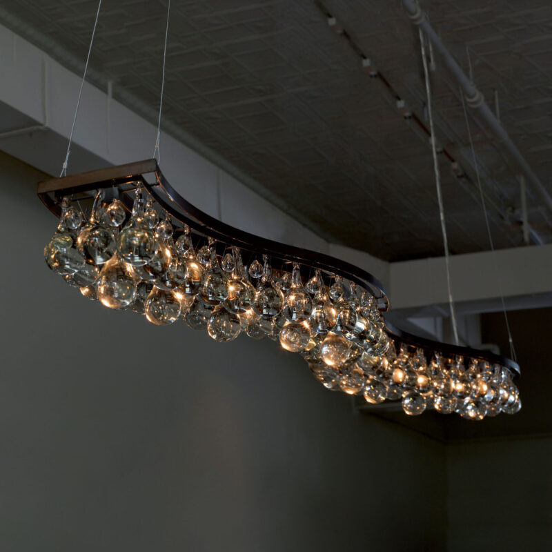 Arctic Pear Chandelier – Double Wave (200 cm)