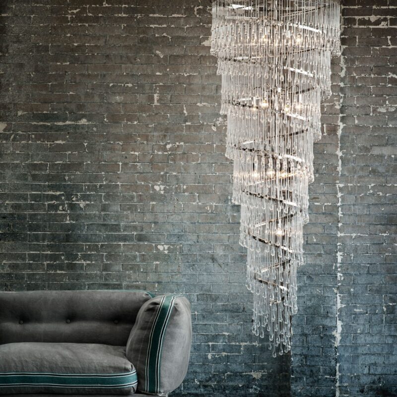 Light Drizzle Chandelier – Spiral