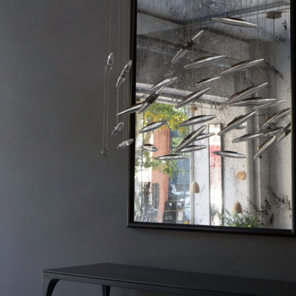 Moonlight Murmuration Chandelier – Oval (20 Drops)