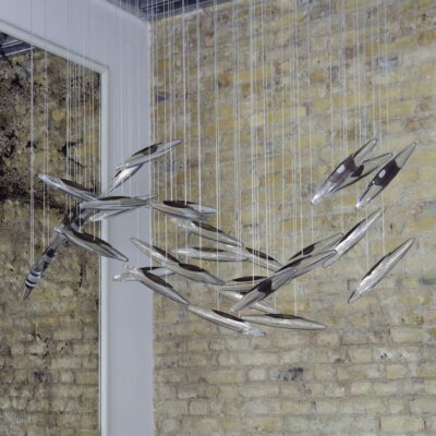 Moonlight Murmuration Chandelier – Oval (32 Drops)