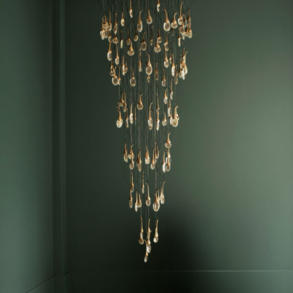 Seed Cloud Chandelier – Round (114 Drops)