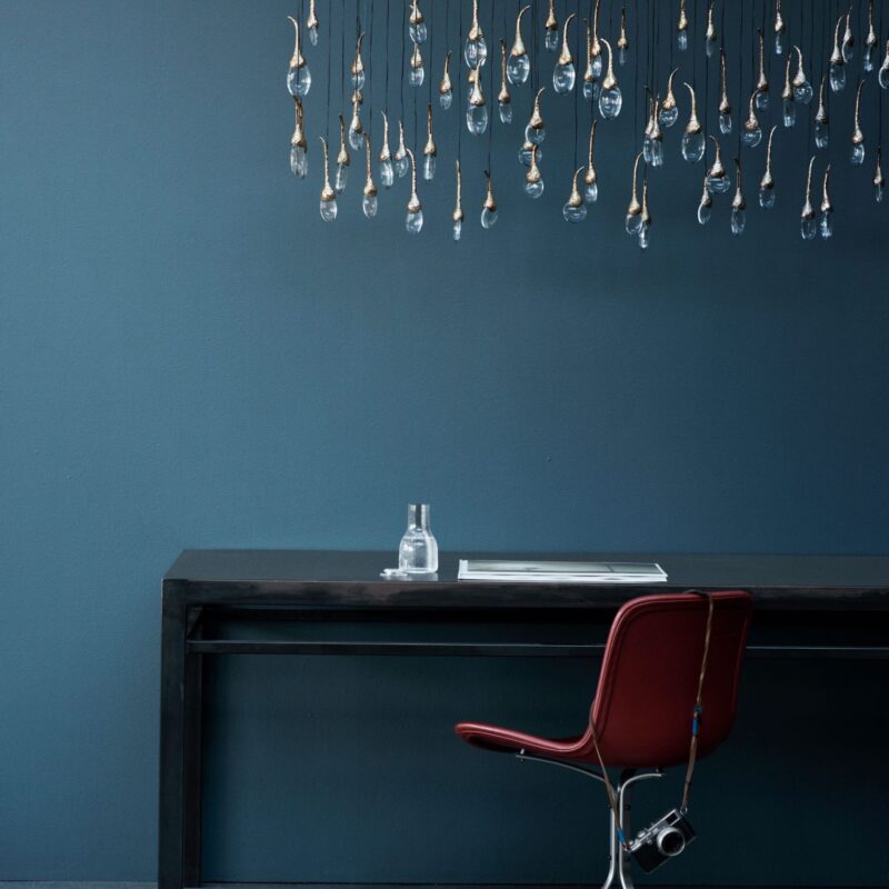 Seed Cloud Chandelier – Rectangular (56 Drops)