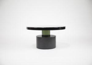 Bishop Table – Smoked Glass