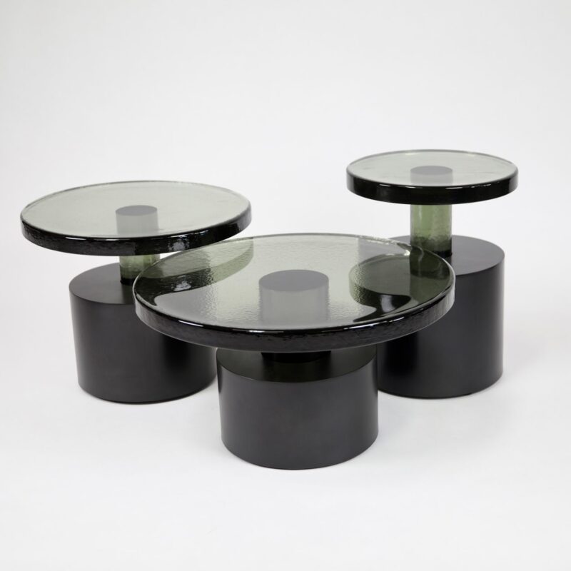 Bishop Table – Smoked Glass