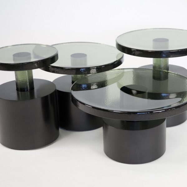 Bishop Table – Smoked Glass