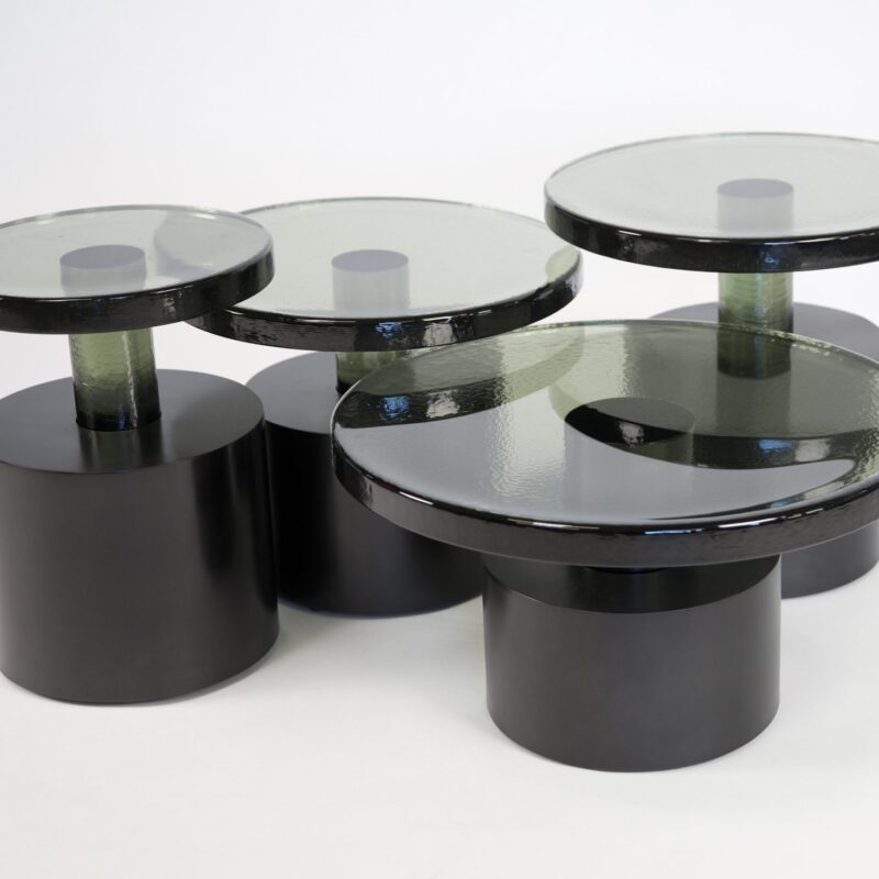 Bishop Table – Smoked Glass