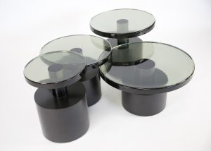 Bishop Table – Smoked Glass