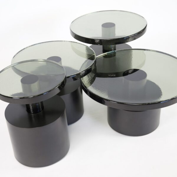 Bishop Table – Smoked Glass