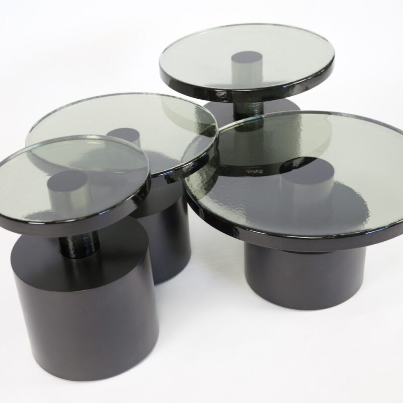 Bishop Table – Smoked Glass
