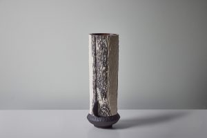 Tall Boule in Marble Black and White #4