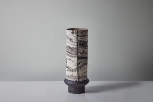 Medium Boule in Marble Black and White #2