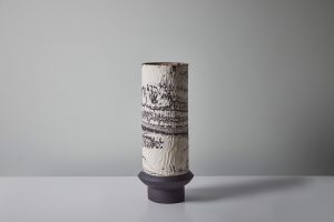 Medium Boule in Marble Black and White #2