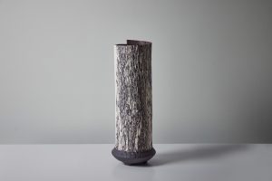 Tall Boule in Marble Black and White #3