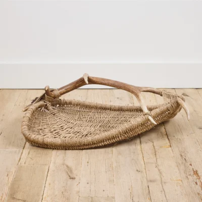 Shed Elk Antler Basket